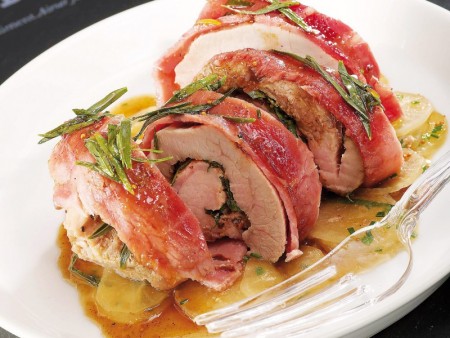 Canon de veau au miel de cannelle au cuit vapeur