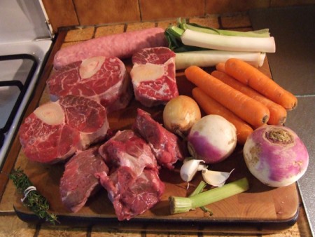 Les ingrédients du pot au feu